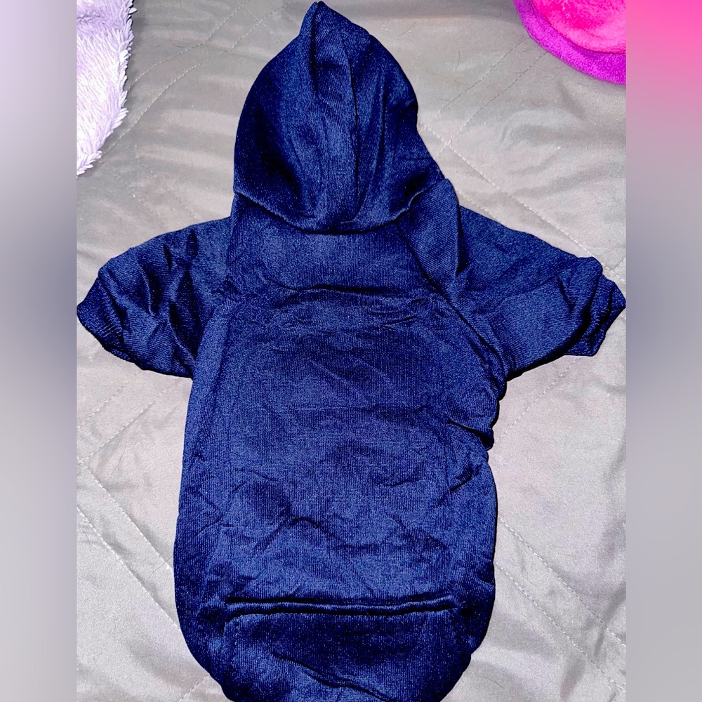 BNIP Happy Tails Dog/Cat Hoody Sweater - Medium - Royal Blue